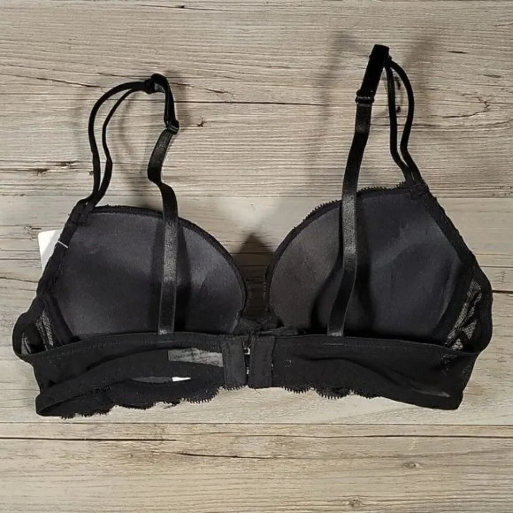 Hers by Herman Lace Push-up Bra & Thong Set Sz 32B